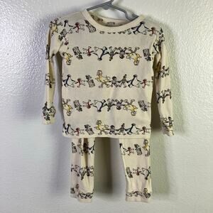 Baby Gap Sesame Street Pajama Set Size 2T Organic Cotton